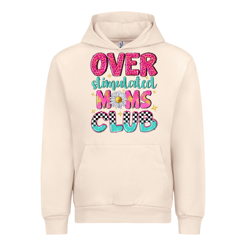 Over Stimulated Moms Club Urban Hoodie by NancyCooperArtShop | Teevron