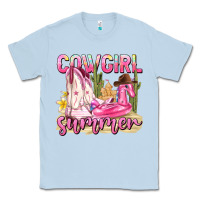 Dusty Blue cowgirl summer Classic Tee - texasbilliewilder