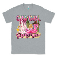 Heather Grey cowgirl summer Classic Tee - texasbilliewilder