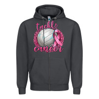 Smoke Tackle Cancer Volleyball Zipper Hoodie - texasbilliewilder