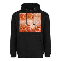 Black orange glitter Heavyweight Hoodie - JahusDesignShop