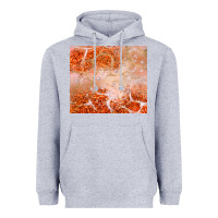 Heather Grey orange glitter Heavyweight Hoodie - JahusDesignShop