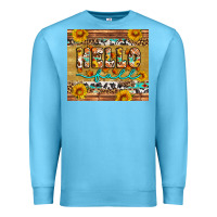 Ocean Blue western hello fall tumbler Premium Sweatshirt - Artiststas