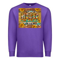 Purple western hello fall tumbler Premium Sweatshirt - Artiststas