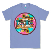 Colony Blue teacher vibe earrings Classic Tee - BundleAndBundleShop