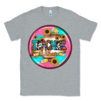 Heather Grey teacher vibe earrings Classic Tee - BundleAndBundleShop