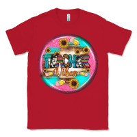 Red teacher vibe earrings Classic Tee - BundleAndBundleShop