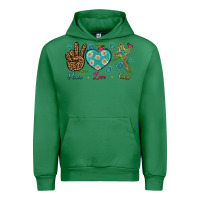 Emerald peace love cross Urban Hoodie - NancyCooperArtShop