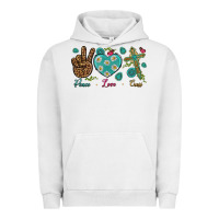 Pigment Lunar Rock peace love cross Urban Hoodie - NancyCooperArtShop