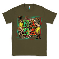 Army Green softball nana with leopard Classic Tee - Zillion Design Studio