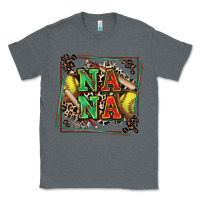 Charcoal Heather softball nana with leopard Classic Tee - Zillion Design Studio