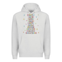 Dove Grey jesus names believe Premium Hoodie - MaliasSmallBusiness
