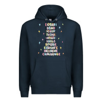 Navy jesus names believe Premium Hoodie - MaliasSmallBusiness