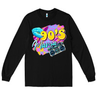 Black 90's mama Long Sleeve Tee - Zillion Design Studio