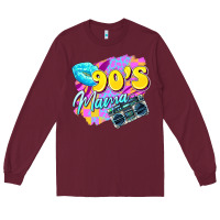 Burgundy 90's mama Long Sleeve Tee - Zillion Design Studio