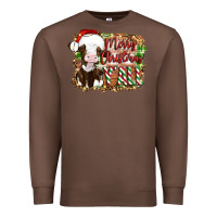 Chestnut merry christmas y'all cow Premium Sweatshirt - Artiststas