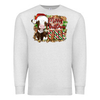 Oatmeal Heather merry christmas y'all cow Premium Sweatshirt - Artiststas