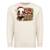 Sandshell merry christmas y'all cow Premium Sweatshirt - Artiststas