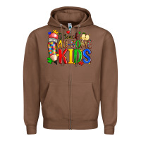 Chestnut i teach au some kids Zipper Hoodie - Zillion Design Studio
