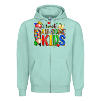 I Teach Au Some Kids Zipper Hoodie | Teevron