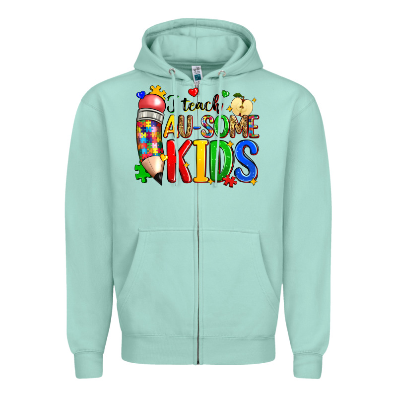 I Teach Au Some Kids Zipper Hoodie by Zillion Design Studio | Teevron
