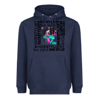 Navy hair stylist elementary Heavyweight Hoodie - AdoDesignShop