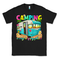 Black camping is my happy place Classic Tee - texasbilliewilder
