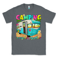 Camping Is My Happy Place Classic Tee | Teevron