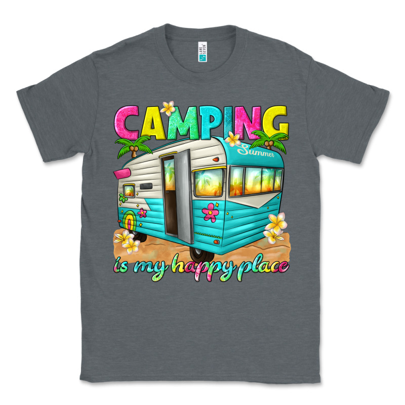 Camping Is My Happy Place Classic Tee by texasbilliewilder | Teevron