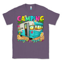 Lavender camping is my happy place Classic Tee - texasbilliewilder
