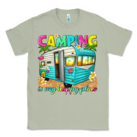 Matcha camping is my happy place Classic Tee - texasbilliewilder