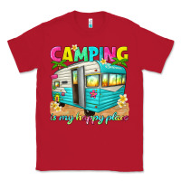 Red camping is my happy place Classic Tee - texasbilliewilder