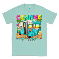 Seafoam camping is my happy place Classic Tee - texasbilliewilder