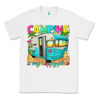 White camping is my happy place Classic Tee - texasbilliewilder