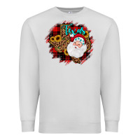 Dove Grey texas santa wood slice ornament Premium Sweatshirt - JahusDesignShop