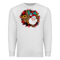 Oatmeal Heather texas santa wood slice ornament Premium Sweatshirt - JahusDesignShop