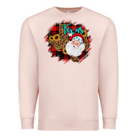 Pale Pink texas santa wood slice ornament Premium Sweatshirt - JahusDesignShop