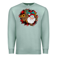 Seafoam texas santa wood slice ornament Premium Sweatshirt - JahusDesignShop