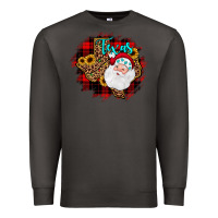 Smoke texas santa wood slice ornament Premium Sweatshirt - JahusDesignShop