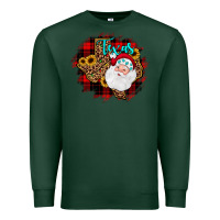 Sports Green texas santa wood slice ornament Premium Sweatshirt - JahusDesignShop