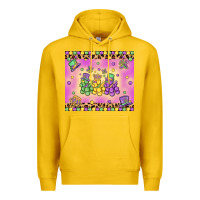 Lemon mardi gras bead dogs Premium Hoodie - MaliasSmallBusiness