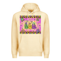Pina Colada mardi gras bead dogs Premium Hoodie - MaliasSmallBusiness