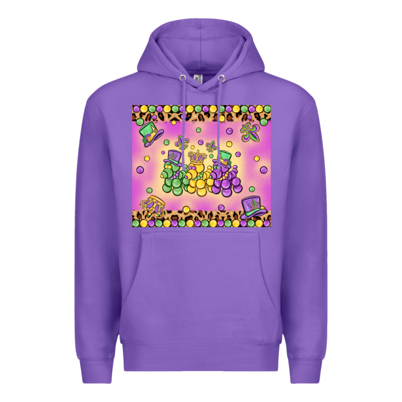 Mardi Gras Bead Dogs Premium Hoodie by MaliasSmallBusiness | Teevron