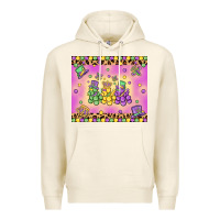Tofu mardi gras bead dogs Premium Hoodie - MaliasSmallBusiness