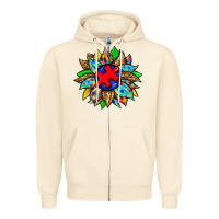 Sandshell autism sunflower Zipper Hoodie - Zillion Design Studio