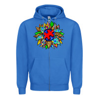 True Royal autism sunflower Zipper Hoodie - Zillion Design Studio