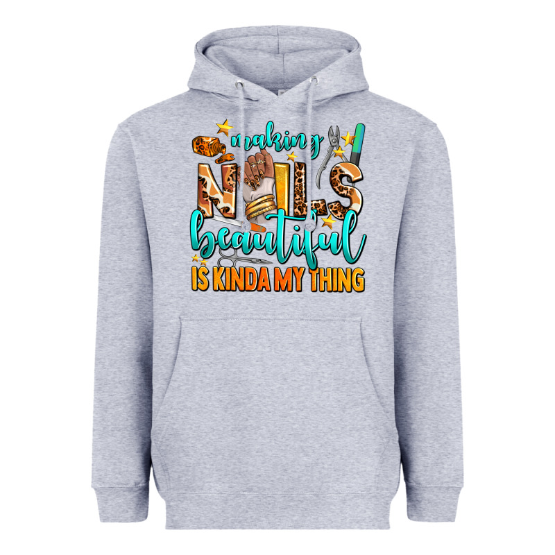 Making Nails Beautiful Is Kinda My Thing Heavyweight Hoodie by AdoDesignShop | Teevron
