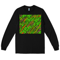 Black Distressed Shamrock And Leopard Long Sleeve Tee - RanaPortraitStore