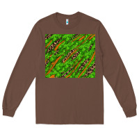 Chestnut Distressed Shamrock And Leopard Long Sleeve Tee - RanaPortraitStore