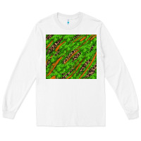 White Distressed Shamrock And Leopard Long Sleeve Tee - RanaPortraitStore
